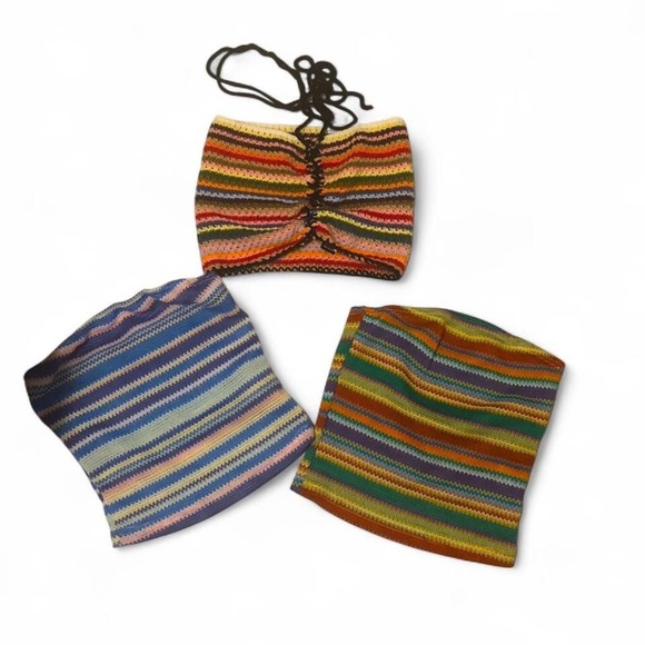 Tops - Set of 3 (tube tops & halter)